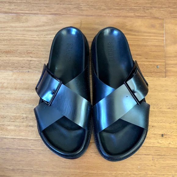 SCHUTZ Shoes - *NEW* Schutz sandals - black -8.5 - made in Brazil